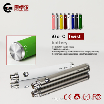 Good Ecig Evod Twist Battery Voltage Variable Adjustable